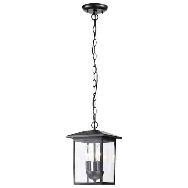 Nuvo Jamesport Outdoor Hanging Lantern 3 Lights Matte Black 60/5933 - main